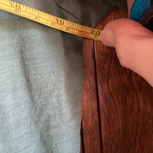 Women’s JM Collectible 3/4 sleeve cotton/lace top. Sage green, in great shape. - Picture 3 of 5